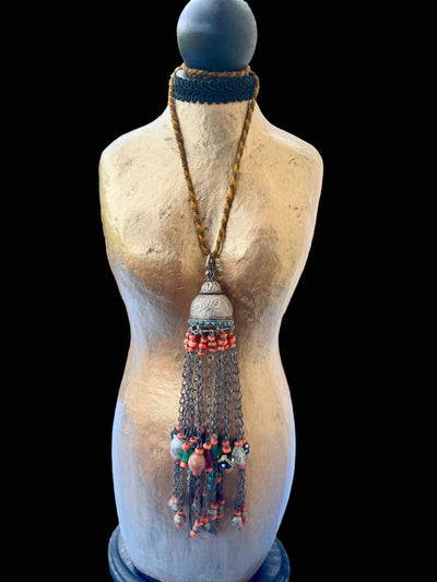 Central Asian Chatelaine Pendant Necklace, Uzbekistan - Rita Okrent Collection (C501)