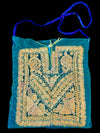 Large Vintage Palestinian Bedouin Embroidered Purse - Rita Okrent Collection (AA367)