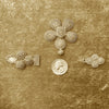 Group of Vintage Gold-Washed Granulated Amulets - Rita Okrent Collection (P959)