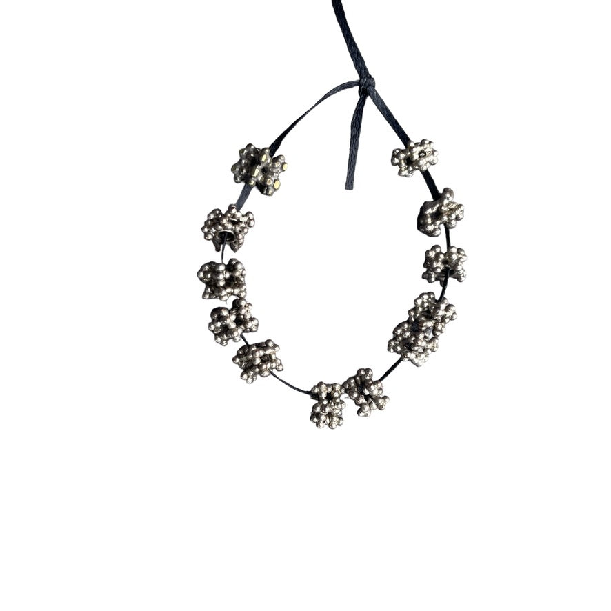 Short Strands of Granulated Yemenite Silver Berry Beads - Rita Okrent Collection (ANT522)