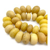 Pale Yellow Large Faux Amber Beads, Vintage, Africa - Rita Okrent Collection (AT0478b)