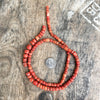 A 27 Inch Strand of Antique Yemeni Coral Beads - Rita Okrent Collection (C768)