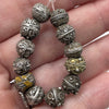 Antique Handmade Mauritanian Silver and Gilded Silver Granulated Beads in Short Strands, Sold by Strand - Rita Okrent Collection (ANT541)