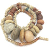 29 Inch Strand of Antique and Ancient Mixed Stone Beads from the Sahel Region of Africa - Rita Okrent Collection (S598)