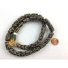 Black Mixed Design African Trade Bead Strand, 1800s - RitaOkrent Collection (AT0919)