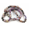 30 inch Long Strand of Mixed Antique and Vintage Chevron Beads - Rita Okrent Collection (AT0195)