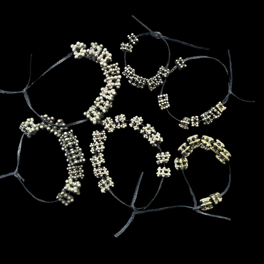 Short Strands of Granulated Yemenite Silver Berry Beads  - Rita Okrent Collection (ANT522)