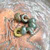 Short Strand of Ancient Green Glass Beads from Egypt - Rita Okrent Collection (AG450c)