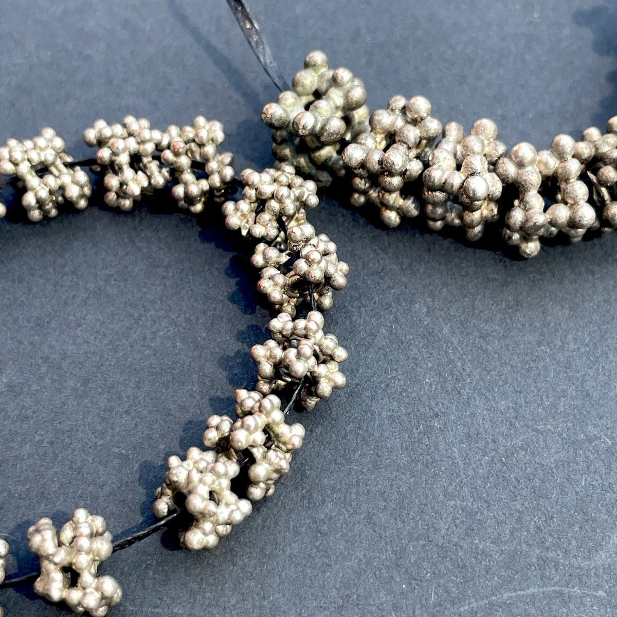 Short Strands of Granulated Yemenite Silver Berry Beads  - Rita Okrent Collection (ANT522)