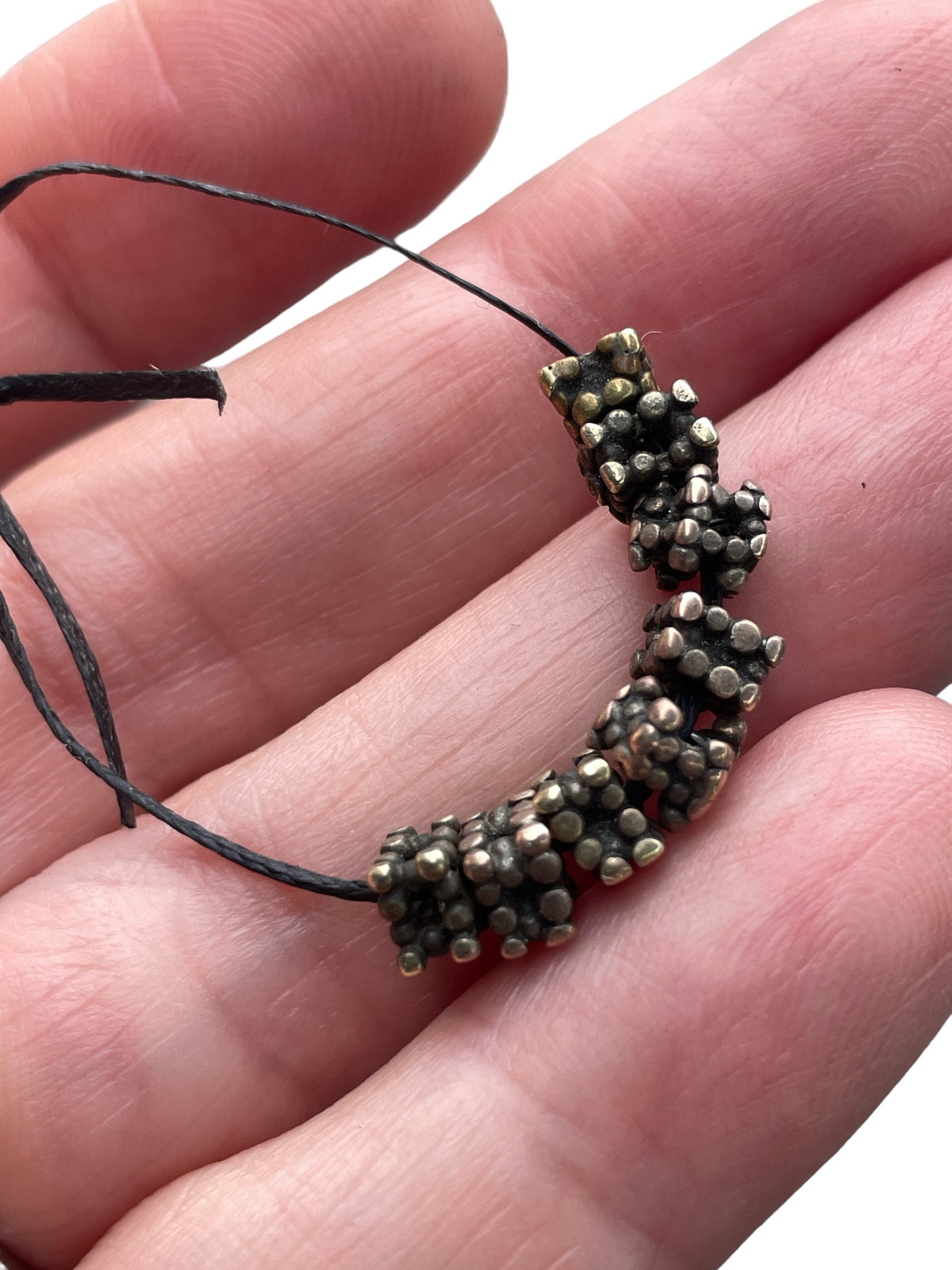 Short Strands of Granulated Yemenite Silver Berry Beads  - Rita Okrent Collection (ANT522)