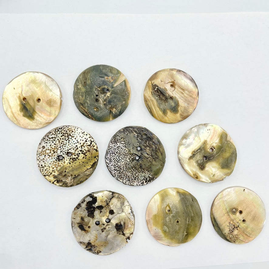 Choice of Vintage Mother of Pearl Gilgit Buttons - Rita Okrent Collection (P904)