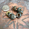 Short Strand of Ancient Green Glass Beads from Egypt - Rita Okrent Collection (AG450c)