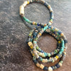 Ancient Glass Small Nila Beads from Mali, Mixed Hues - Strand C - Rita Okrent Collection (AT0649c)