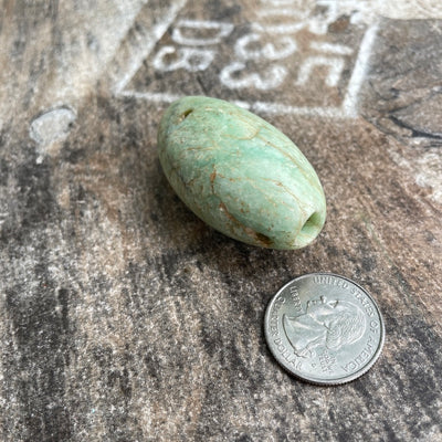 Exquisite Ancient Amazonite Focal Bead from Mauritania - Rita Okrent Collection (S534)