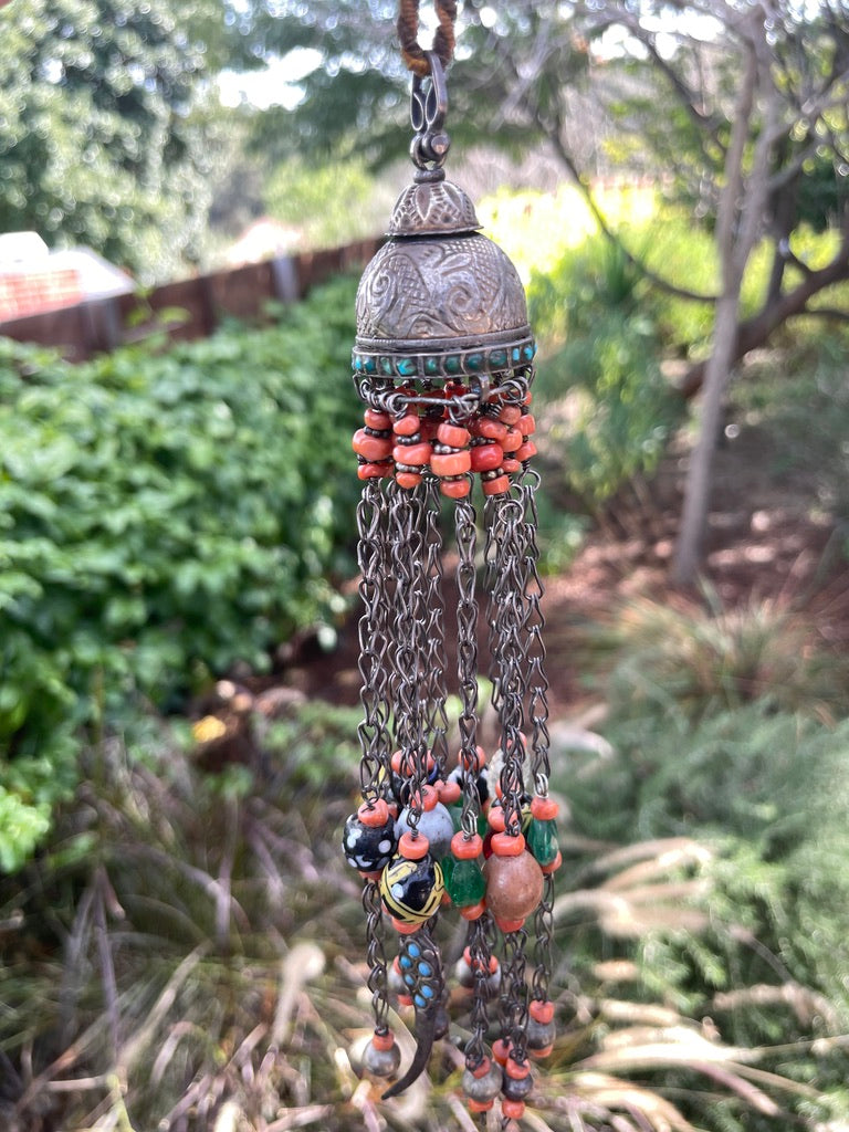 Central Asian Chatelaine Pendant Necklace, Uzbekistan - Rita Okrent Collection (C501)