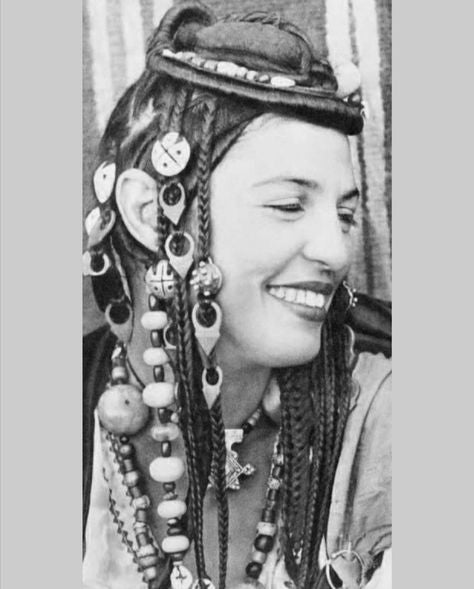 Group of 5 Rare Antique Carnelian Tuareg Tanfouk Talhakimt Hair Ornaments - Rita Okrent Collection (P675f))