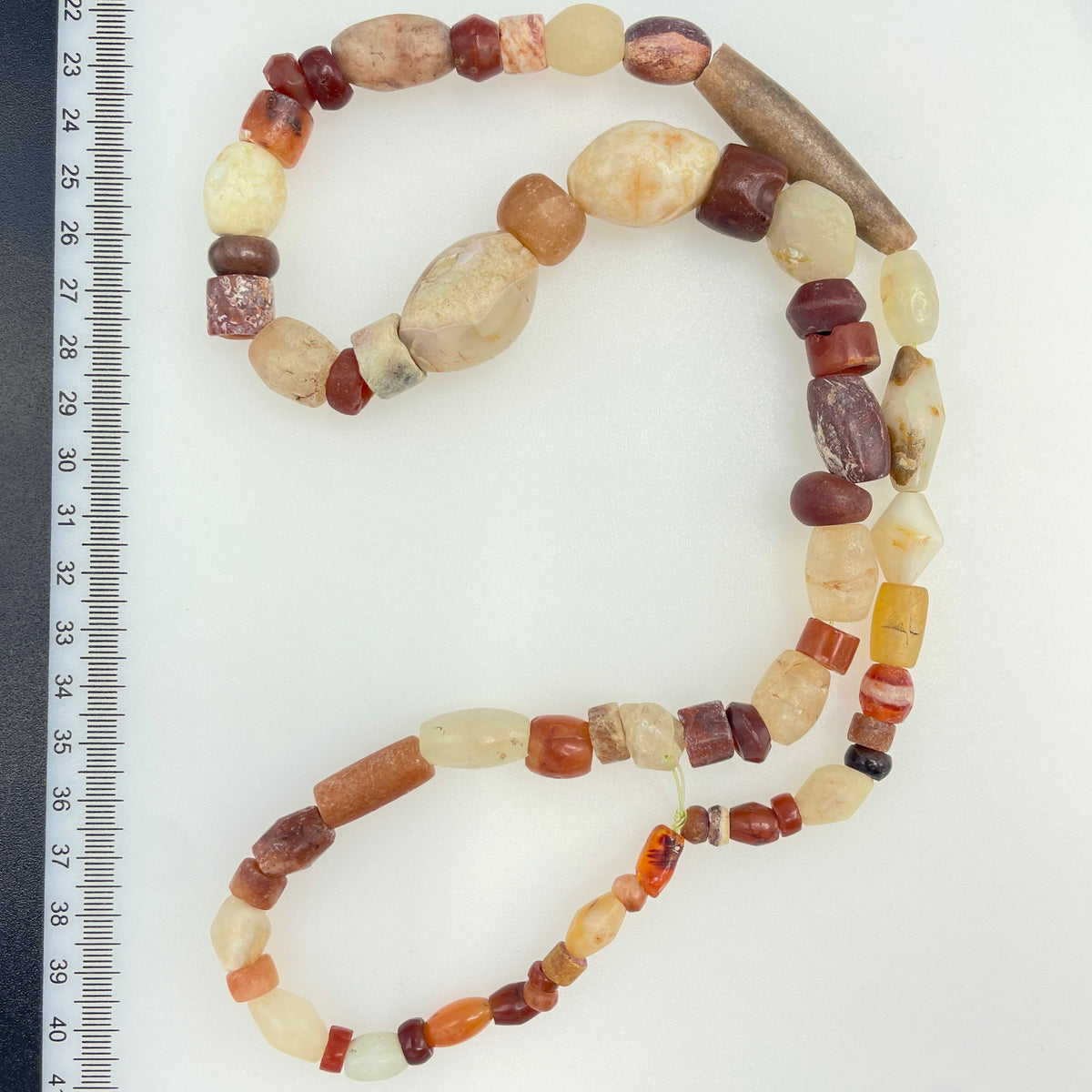 Mixed Hand Carved Antique Stone Strand - Rita Okrent Collection (S756)