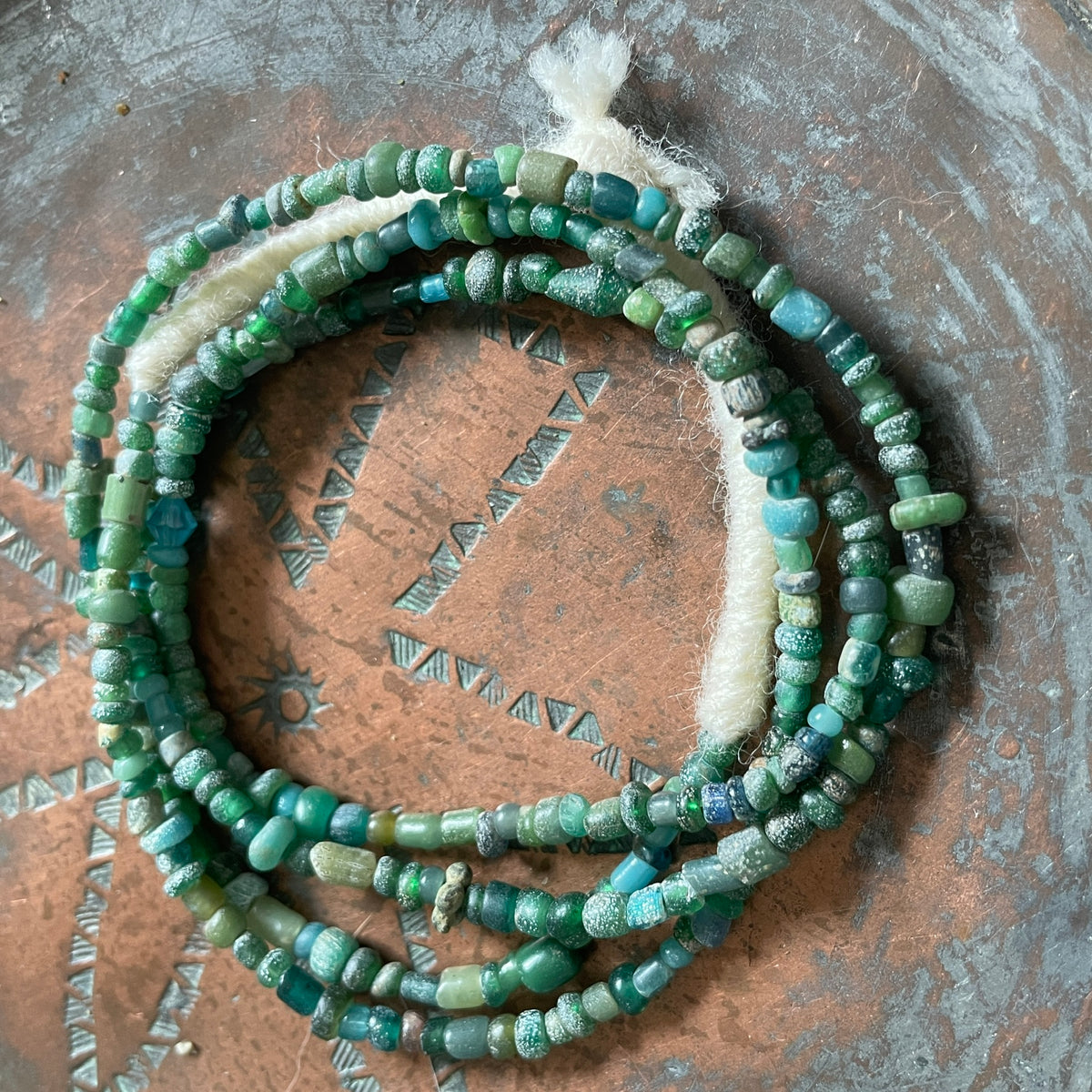 Grab Bag Strands of Mixed Ancient Indo-Pacific Nila Beads - Rita Okrent Collection (AT0698)