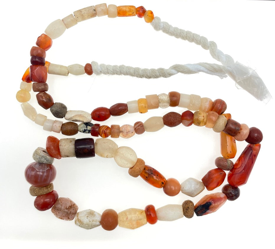 Mixed Ancient and Antique Stone Beads from the West African Trade - Rita Okrent Collection (S568)