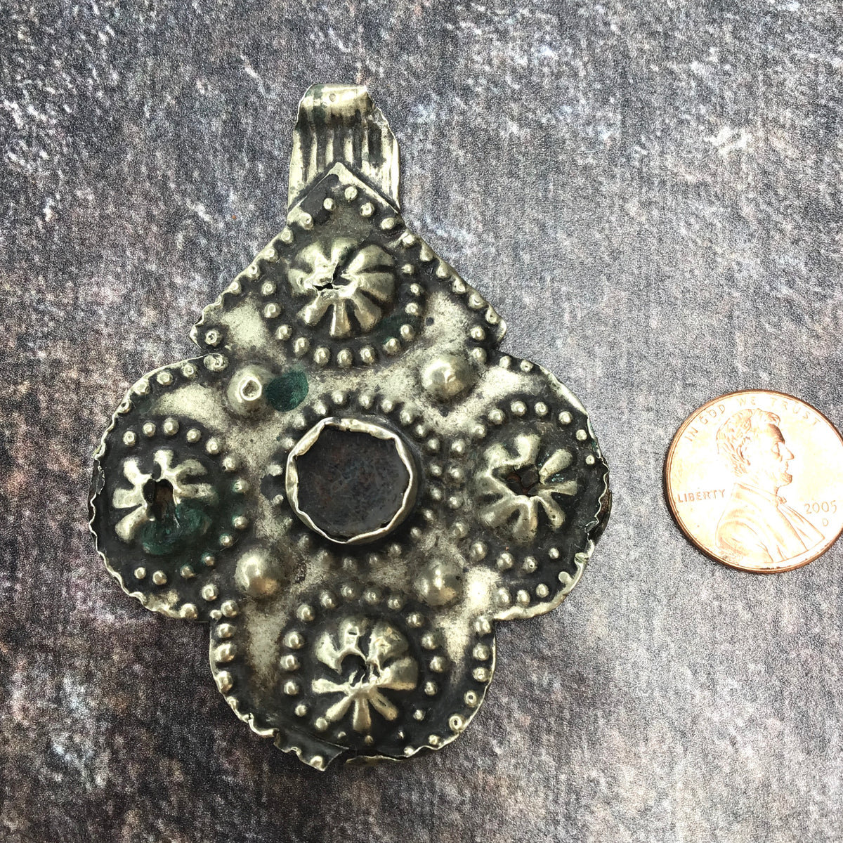 Antique Foulet Khamsa Amulet from Morocco - Rita Okrent Collection (P498g)