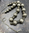 Antique Granulated Silver and Hollow Silver Beads Strands, from Yemen - Rita Okrent Collection (ANT549all)