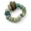 Short Strand of 25 Mixed Ancient Amazonite Beads from Mauritania - Rita Okrent Collection (S555)