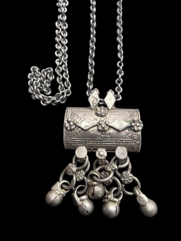 Choice of Two Silver Chain Necklaces with Prayer Box Amulets - Rita Okrent Collection (N631)