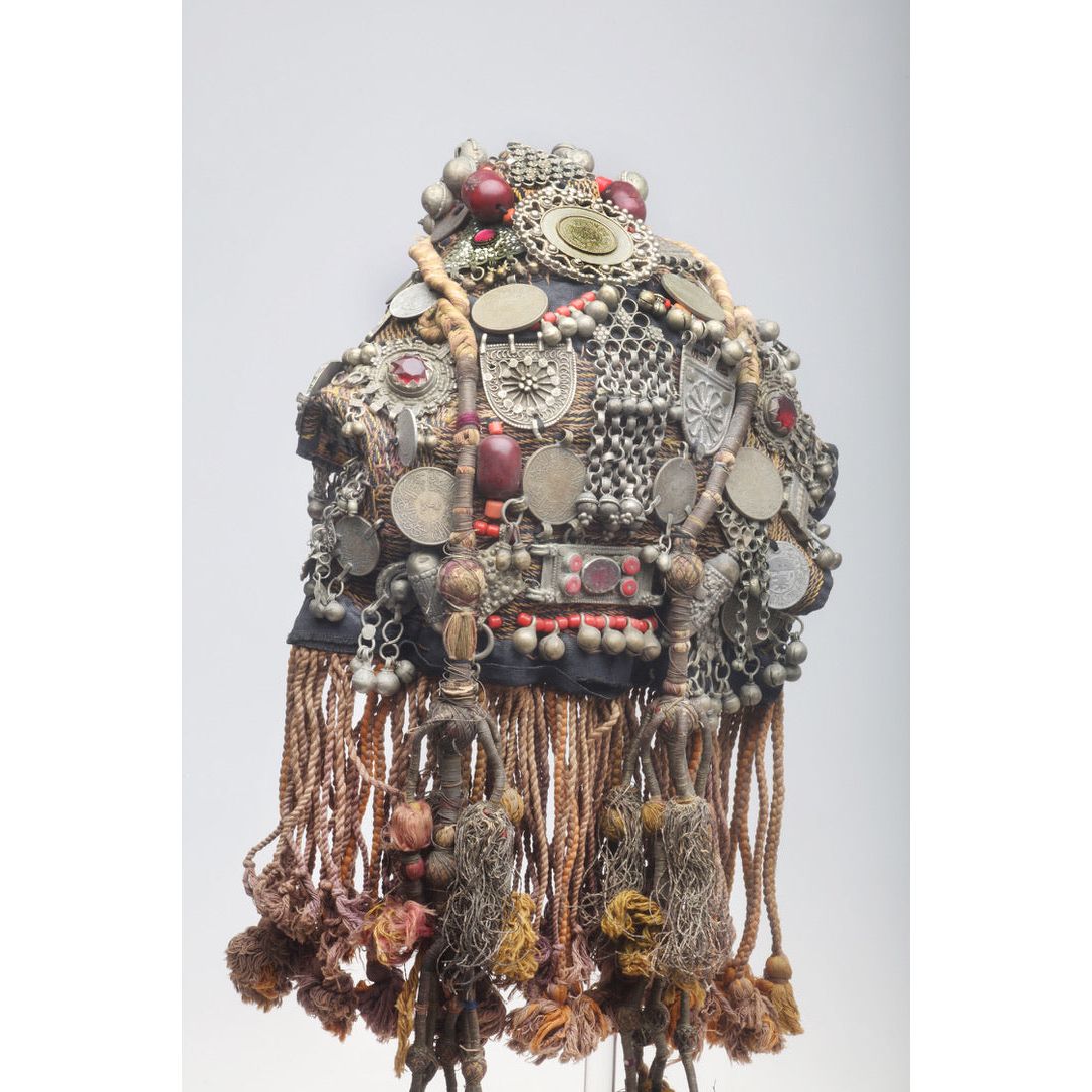 Vintage Palestinian Bedouin Headdress, Middle East - Rita Okrent Collection (AA451)