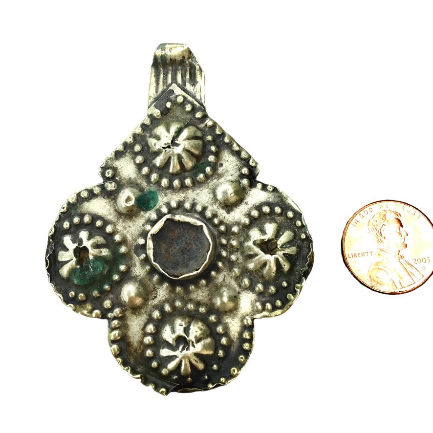 Antique Foulet Khamsa Amulet from Morocco - Rita Okrent Collection (P498g)