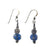 Ancient Glass Eye Bead Earrings with Silver Beads from Mauritania - Rita Okrent Collection (E651)