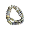 Choice of Colors: Strands of African Antique Blue, Green and Yellow Glass Hebron Beads, Sudan - Rita Okrent Collection (AT0600)