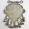 Rare Silver Amulet with Five Etched Figures and Hanging Bells, Northern India - Rita Okrent Collection (C680)