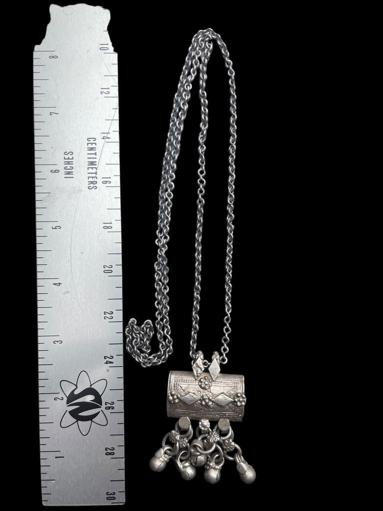 Choice of Two Silver Chain Necklaces with Prayer Box Amulets - Rita Okrent Collection (N631)