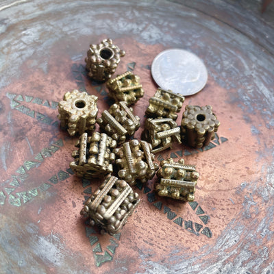 Yemeni Brass Berry Beads, Sold Individually - Rita Okrent Collection (ANT456)