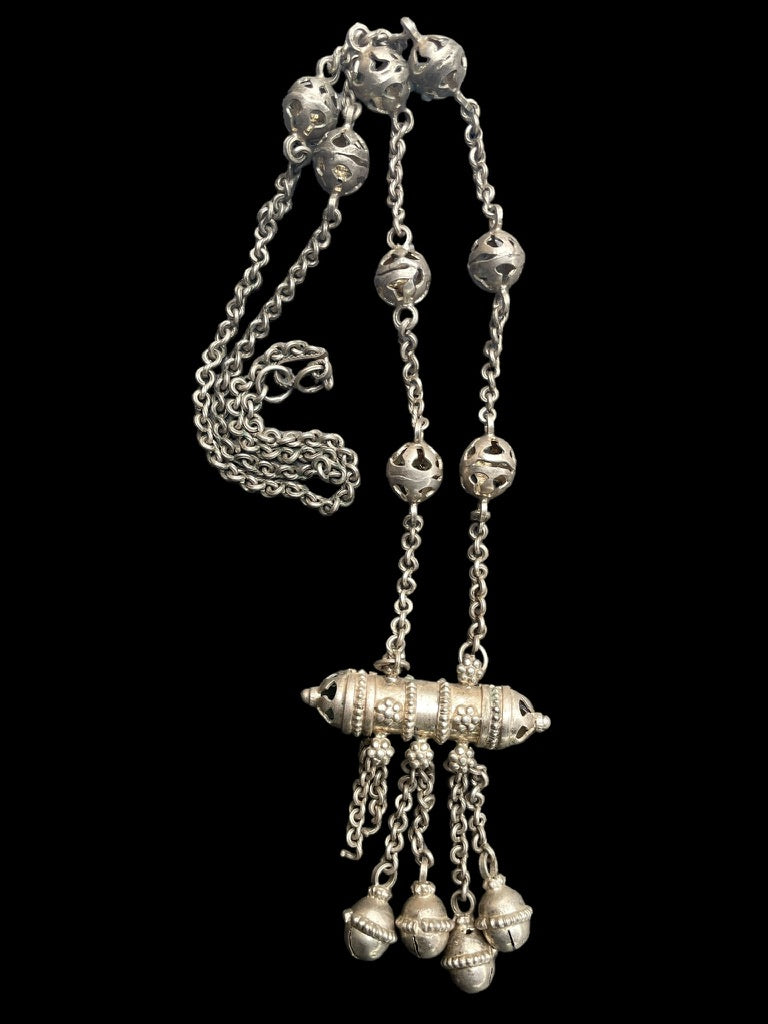 Choice of Two Silver Chain Necklaces with Prayer Box Amulets - Rita Okrent Collection (N631)