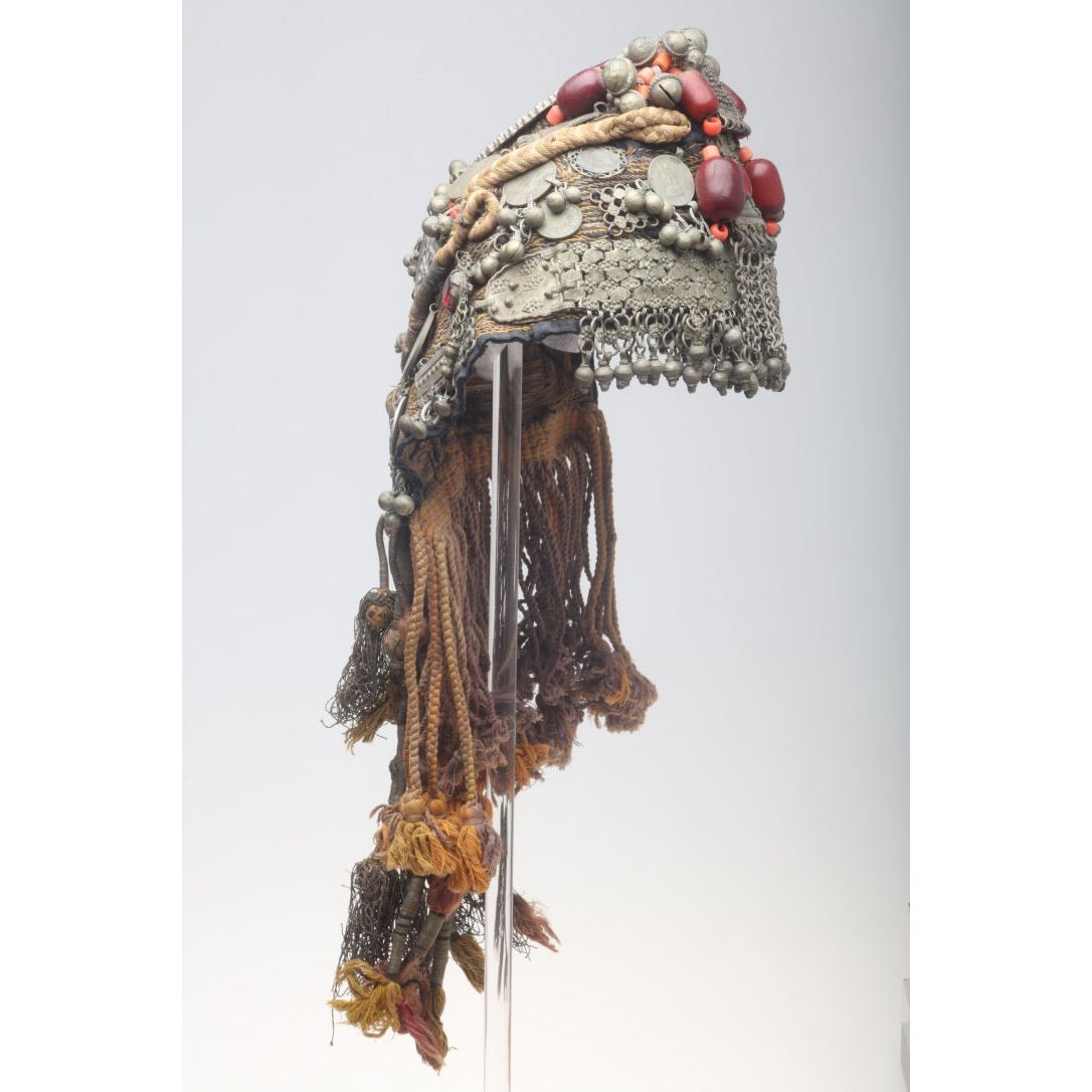 Vintage Palestinian Bedouin Headdress, Middle East - Rita Okrent Collection (AA451)