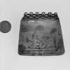 Antique Ethnic Silver Trapezoid Flowered Amulet, India - Rita Okrent Collection (P859)