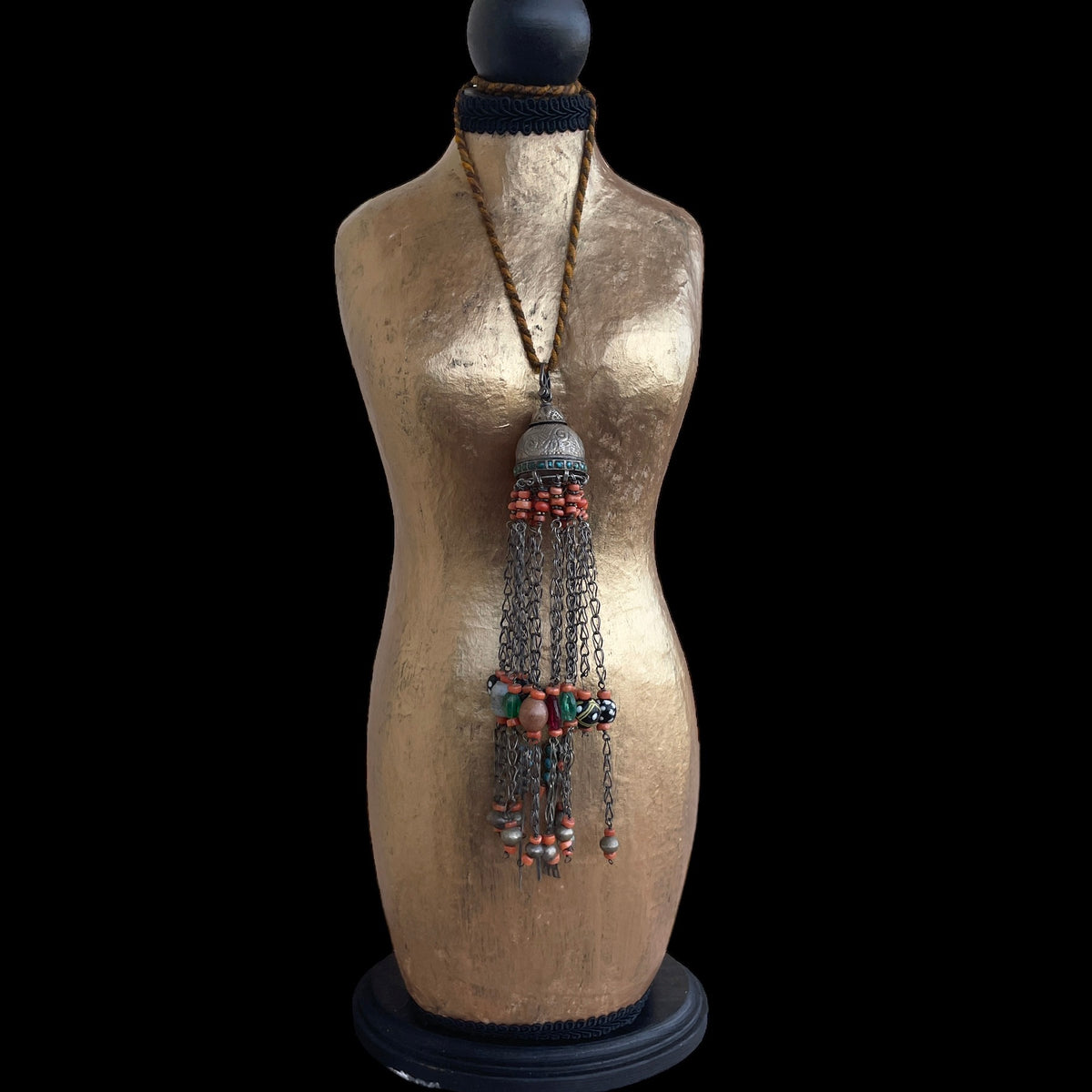 Central Asian Chatelaine Pendant Necklace, Uzbekistan - Rita Okrent Collection (C501)