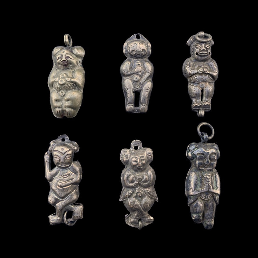 Choice of Antique Silver Chinese Baby Boy Fertility Amulets - Rita Okrent Collection (P950)