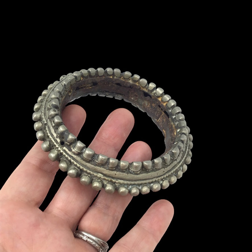 Antique Yemeni Cast Silver Bracelet , Tihama Region - Rita Okrent Collection (BR121)