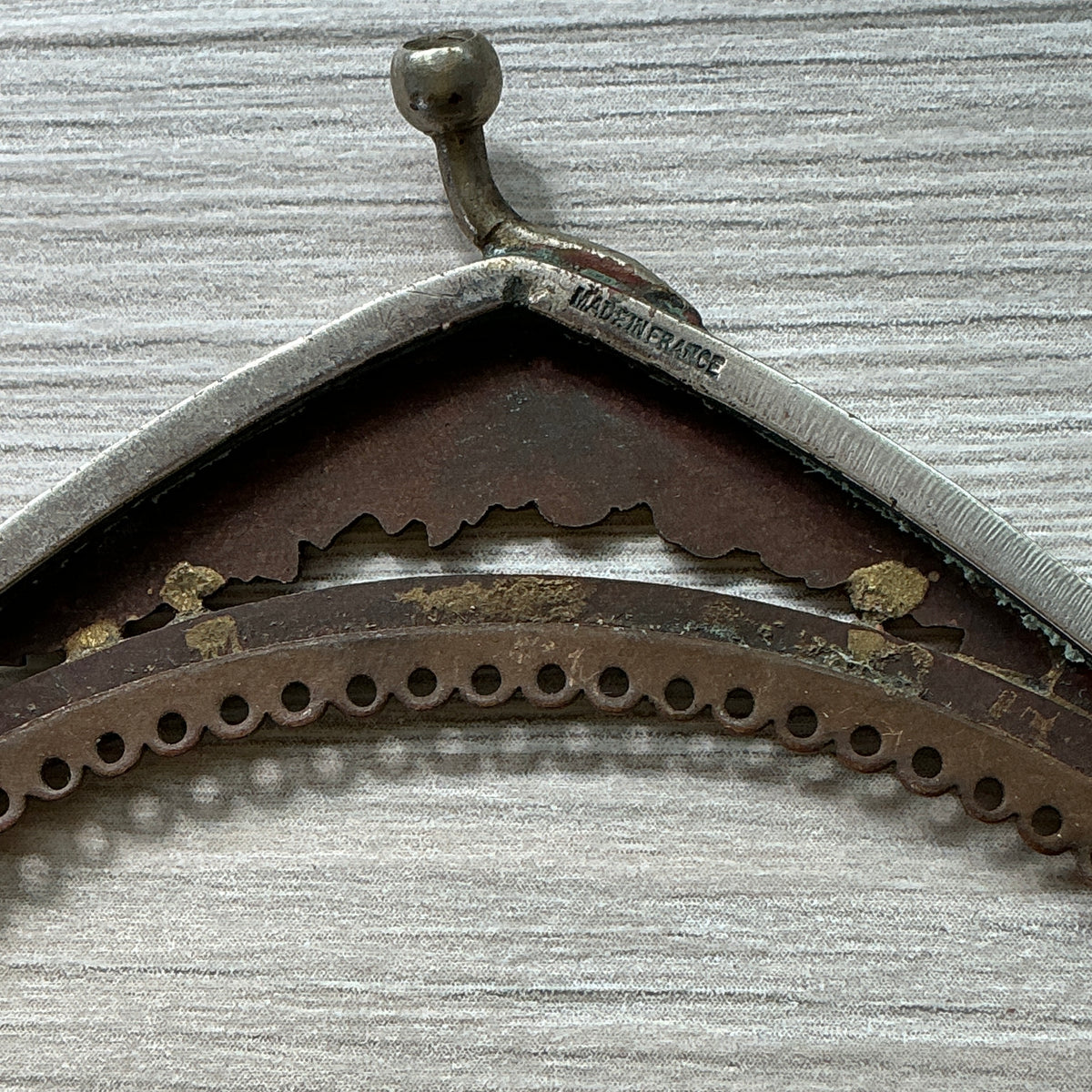 Antique French Enameled Metal Snap Purse Closure - Rita Okrent Collection (AA584)