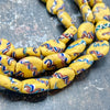 Antique Matched Tabular Venetian Glass Bead with Ribbon Designs - Rita Okrent Collection (AT0670)