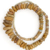 Rare Graduated Neolithic Agate Mixed Graduated Biscuit Bead Strand, Sahel Region of Africa - Rita Okrent Collection (S569)