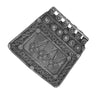 Antique Ethnic Silver Trapezoid Flowered Amulet, India - Rita Okrent Collection (P859)
