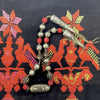 Strand of Mixed Yemeni Silver and Coral Glass Beads - Rita Okrent Collection (ANT579)