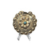 Antique Silver Circular Decorated Amulet, India - Rita Okrent Collection (P848)