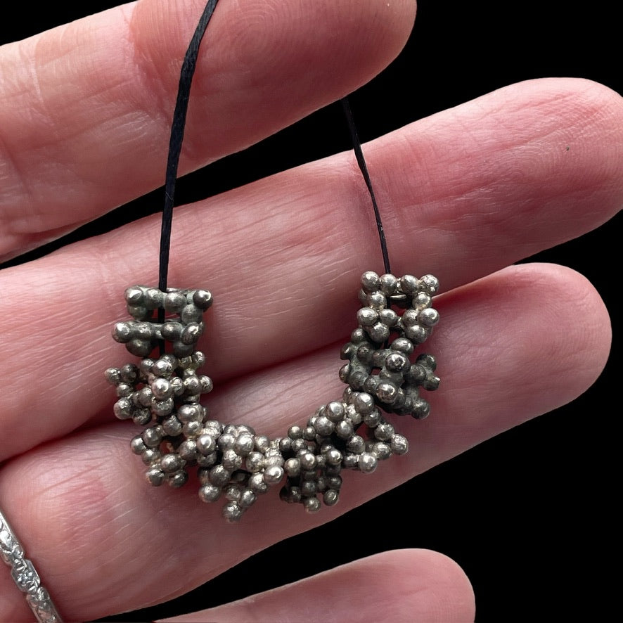 Short Strands of Granulated Yemenite Silver Berry Beads  - Rita Okrent Collection (ANT522)