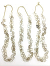 Full Strands of Bohemian Clear Molded Glass Barrel Bead Pendants from the African Trade - Rita Okrent Collection (ANT309fs)