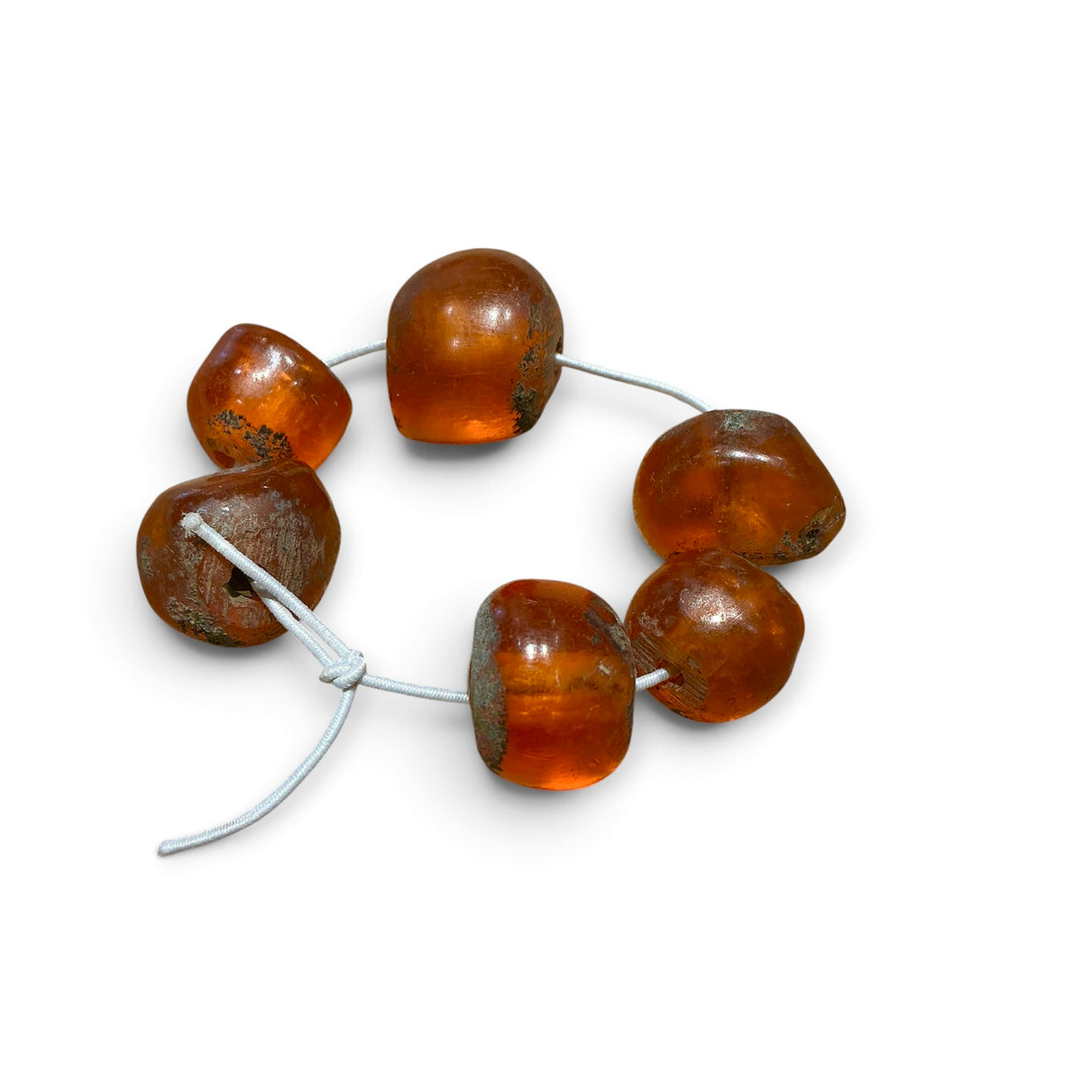 Choice of Short Strands of Caramel Faux Amber Beads - Rita Okrent Collection (AT1898)