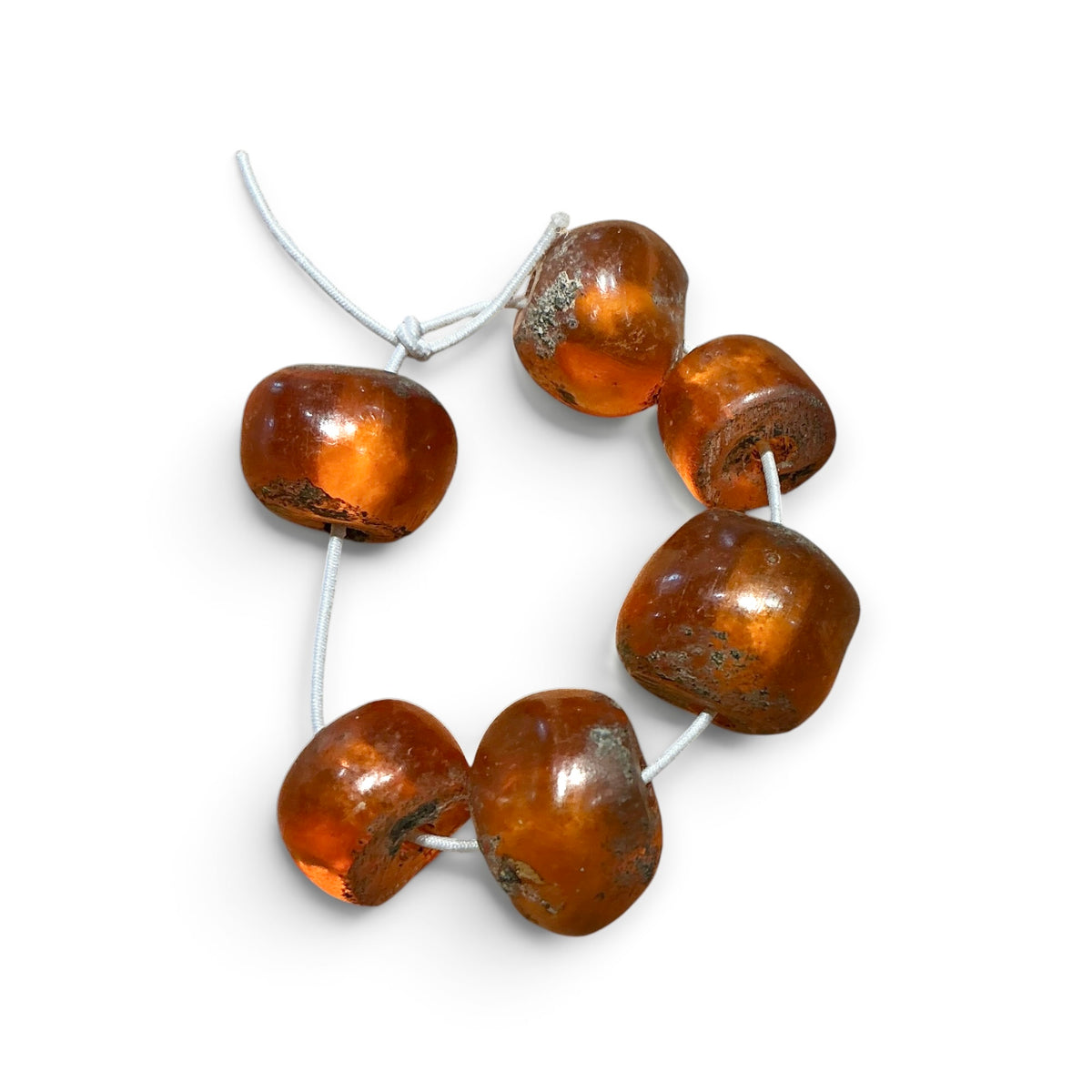 Choice of Short Strands of Caramel Faux Amber Beads - Rita Okrent Collection (AT1898)